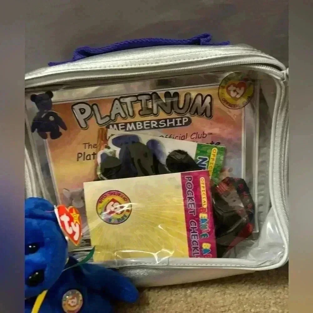 Ty Beanie Babies Platinum Edition Club Kit- Clubby And Princess Diana
